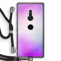 Clouds pastel: Sony Xperia XZ2 Transparant Hoesje met koord
