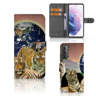 Samsung Galaxy S21 Plus | Telefoonhoesje | Met pasjeshouder | Roofdieren