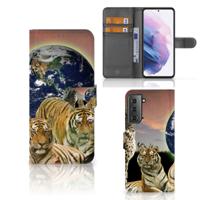 Samsung Galaxy S21 Plus | Telefoonhoesje | Met pasjeshouder | Roofdieren
