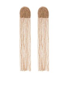 Fabiana Filippi bead-chain fringed earrings - Tons neutres