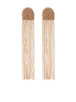 Fabiana Filippi bead-chain fringed earrings - Tons neutres - thumbnail