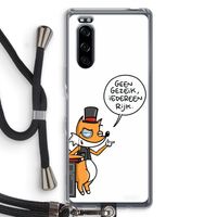 Geen Gezeik: Sony Xperia 5 Transparant Hoesje met koord