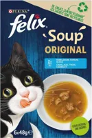 Felix Soup visselectie kabeljauw, tonijn & schol 6 x 48g - thumbnail