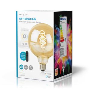 Nedis WIFILRT10G125 Smartlife LED Filamentlamp E27 806lm 4.9W warm-cool white