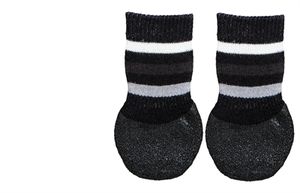 Trixie hondensokken anti-slip met rubberlaag rondom zwart