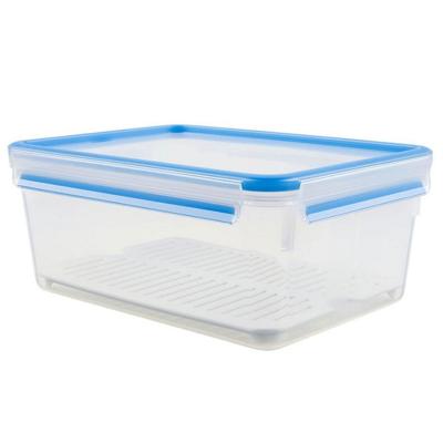 Emsa 512888 clip & close vershouddoos + ontdooirooster 3.7l blauw