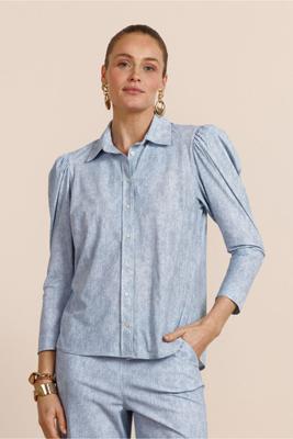 Amanda denim blouse - Denim light - 13719 Amanda denim blouse - Denim light - 13719