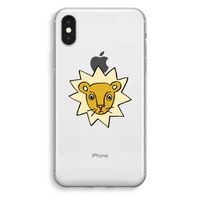 Kleine leeuw: iPhone X Transparant Hoesje