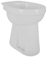 Saqu Ecoline verhoofd staand toilet met vlakspoel en verticale afvoer 45,5cm Wit - thumbnail