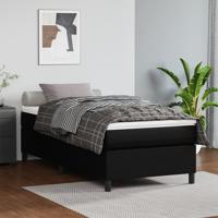 Bedframe kunstleer zwart 90x200 cm