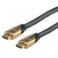 ROLINE PREMIUM HDMI Ultra HD Kabel met Ethernet, M/M, zwart, 9 m - thumbnail