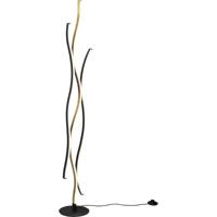 LED Vloerlamp 28W - Dimbaar & Kleurinstelbaar - Mat Messing