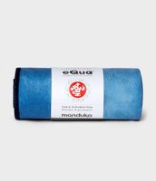 Manduka eQua Yoga Handdoek - Camo Tie Dye Blues (Klein) - thumbnail