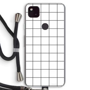Rooster: Pixel 4a 5G Transparant Hoesje met koord