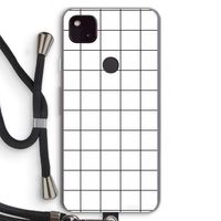 Rooster: Pixel 4a 5G Transparant Hoesje met koord