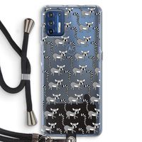 Makis: Motorola Moto G9 Plus Transparant Hoesje met koord