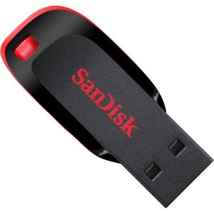 SanDisk Cruzer Blade USB flash drive 16 GB USB Type-A 2.0 Zwart, Rood