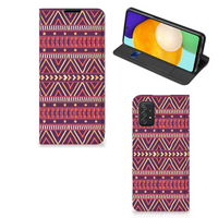 Samsung Galaxy A03s Hoesje met Magneet Aztec Paars