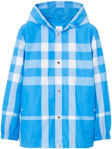 Burberry veste à carreaux - Bleu