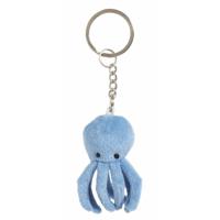 Nature Planet Pluche Octopus/Inktvis knuffel sleutelhanger - 6 cm - Speelgoed dieren   - - thumbnail