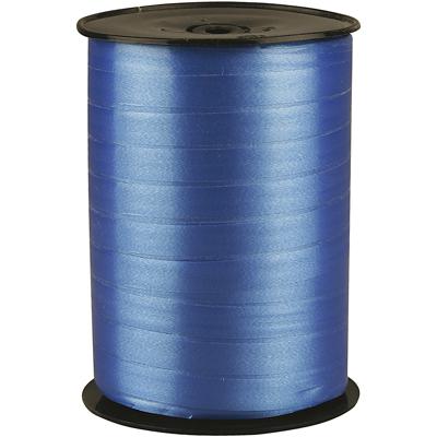 Creativ Company Cadeaulint, b: 10 mm, glossy, blauw, 250 m/ 1 rol