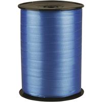 Creativ Company Cadeaulint, b: 10 mm, glossy, blauw, 250 m/ 1 rol
