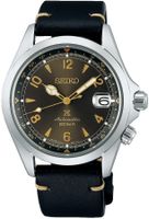 Horlogeband Seiko SPB209J1.6R35-00E0 Leder Zwart 20mm