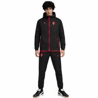 PUMA AC Milan Pumatech Woven Trainingspak Hooded Full-Zip 2025-2026 Zwart Rood