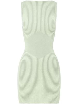 Anna Quan Geribbelde jurk - Beige