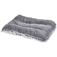 Beliani - ERGANI - Dierenbed - Grijs - 90 cm - Fluweel