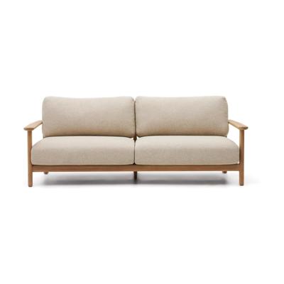 Kave Home Tirant tuinbank 3-zits teakhout Beige