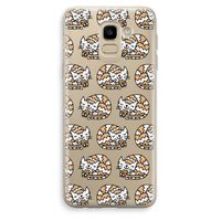 Slapende poes: Samsung Galaxy J6 (2018) Transparant Hoesje