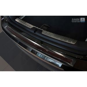 RVS Bumper beschermer passend voor 'Deluxe' BMW X6 F16 2014- Zwart/Rood-Zwart Carbon AV244054