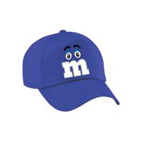 Verkleed pet voor kinderen - letter M - blauw - unisex - carnaval - themafeest - thumbnail