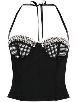 PINKO x Patrick McDowell haut bustier à ornements - Noir