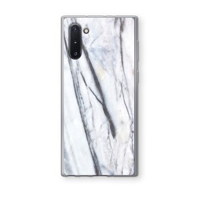 Gestreepte marmer: Samsung Galaxy Note 10 Transparant Hoesje