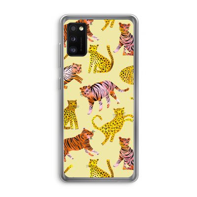 Cute Tigers and Leopards: Samsung Galaxy A41 Transparant Hoesje