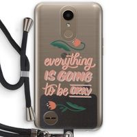 Optimistic flower girl: LG K10 (2017) Transparant Hoesje met koord
