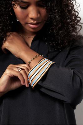 Marleen shiny bonded top - black - 13424