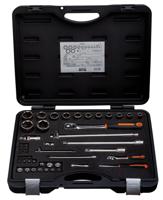 Bahco Doppenset 1/4" en 1/2" | omkeerbare ratel | zeskant | metrisch - 47-delig - koffer - 7847SS