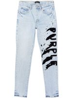 Purple Brand P001 logo-print skinny jeans - Bleu - thumbnail