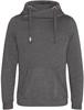 Just Cool JH021 Cross Neck Hoodie - Charcoal (Heather) - XXL