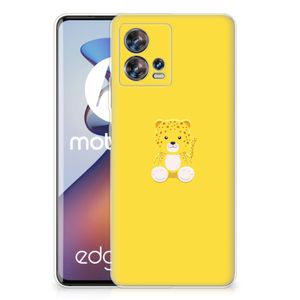 Motorola Edge 30 Fusion Telefoonhoesje met Naam Baby Leopard