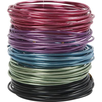 Creativ Company Alu draad, dikte 3 mm, diverse kleuren, 5x5 m/ 1 doos