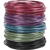 Creativ Company Alu draad, dikte 3 mm, diverse kleuren, 5x5 m/ 1 doos