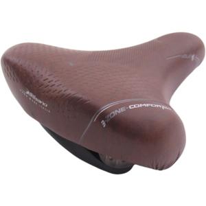 Selle Bassano Big City XXL Fietszadel Elastomeer Demping Bruin