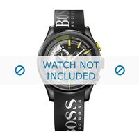 Horlogeband Hugo Boss HB-277-1-34-2859 / HB1513337 / HB659302683 Rubber Zwart 22mm