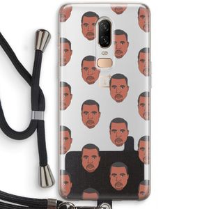 Kanye Call Me?: OnePlus 6 Transparant Hoesje met koord