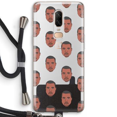 Kanye Call Me?: OnePlus 6 Transparant Hoesje met koord