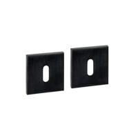 Intersteel Sleutelrozetten verdekt 53x53x6mm PVD Zwart Intersteel Sleutelrozetten verdekt 53x53x6mm PVD Zwart
